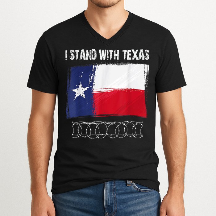I Stand With Texas Come And Take It V-Neck T-Shirt