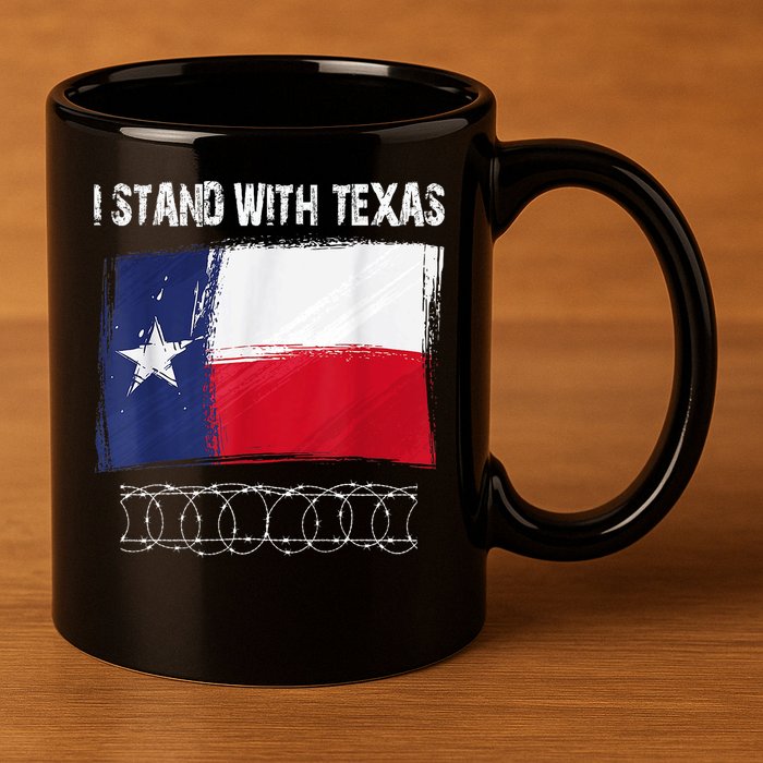 I Stand With Texas Come And Take It 11oz C Handle Ceramic Mug