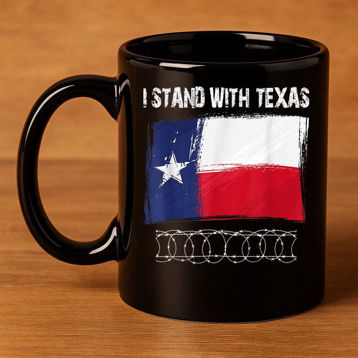 I Stand With Texas Come And Take It 11oz C Handle Ceramic Mug