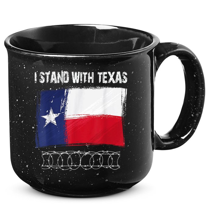 I Stand With Texas Come And Take It 15oz Campfire Ceramic Mug