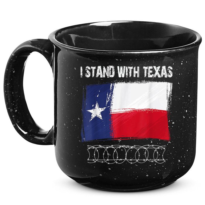 I Stand With Texas Come And Take It 15oz Campfire Ceramic Mug