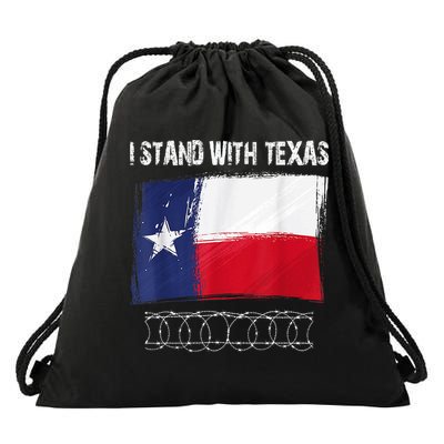 I Stand With Texas Come And Take It Drawstring Bag