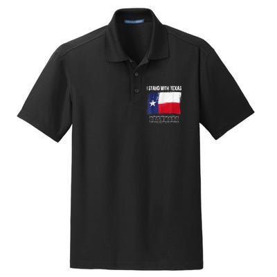 I Stand With Texas Come And Take It Dry Zone Grid Polo