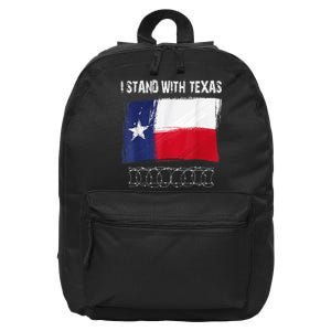 I Stand With Texas Come And Take It 16 in Basic Backpack