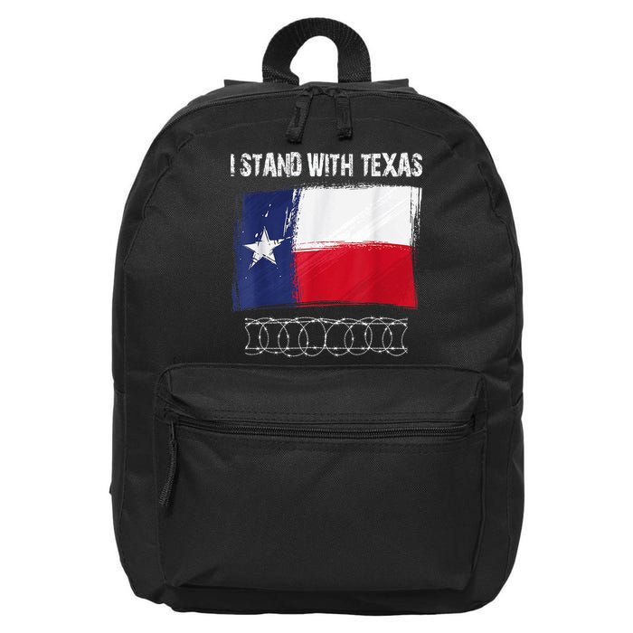 I Stand With Texas Come And Take It 16 in Basic Backpack