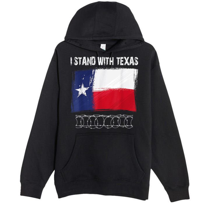 I Stand With Texas Come And Take It Premium Pullover Hoodie