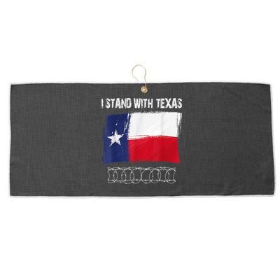 I Stand With Texas Come And Take It Large Microfiber Waffle Golf Towel