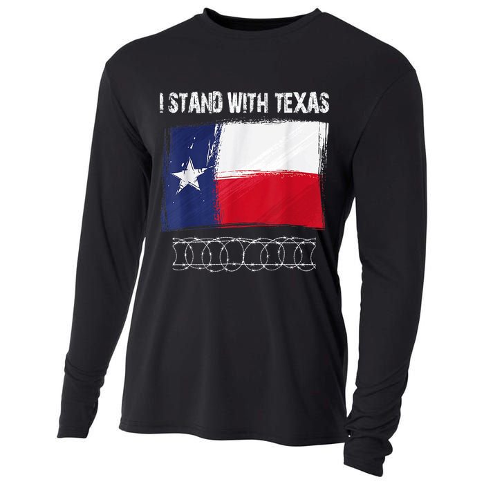 I Stand With Texas Come And Take It Cooling Performance Long Sleeve Crew
