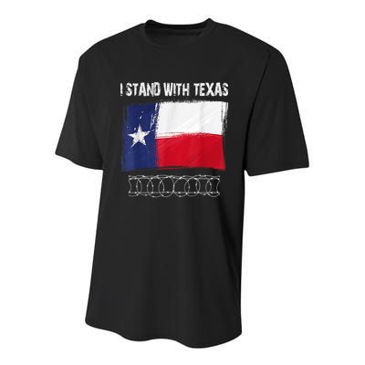I Stand With Texas Come And Take It Youth Performance Sprint T-Shirt