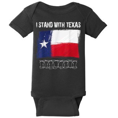 I Stand With Texas Come And Take It Baby Bodysuit
