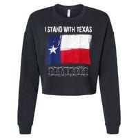 I Stand With Texas Come And Take It Cropped Pullover Crew