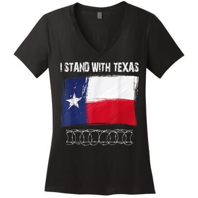 I Stand With Texas Come And Take It Women's V-Neck T-Shirt