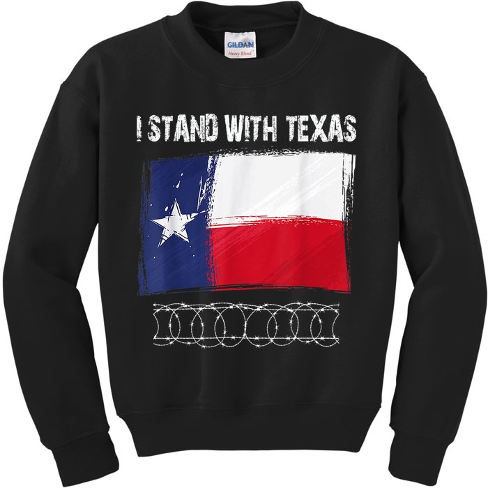I Stand With Texas Come And Take It Kids Sweatshirt