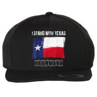I Stand With Texas Come And Take It Wool Snapback Cap