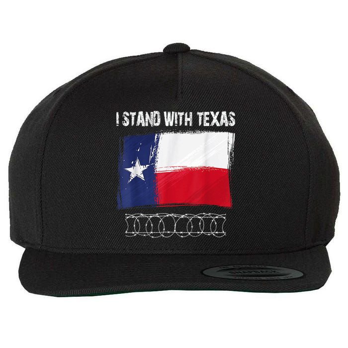 I Stand With Texas Come And Take It Wool Snapback Cap