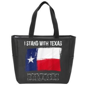 I Stand With Texas Come And Take It Zip Tote Bag