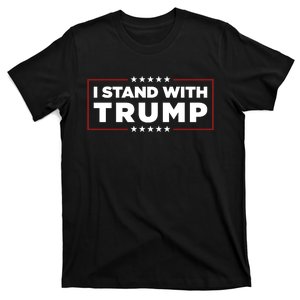 I Stand With Trump Pro Trump Supporter Free Trump T-Shirt