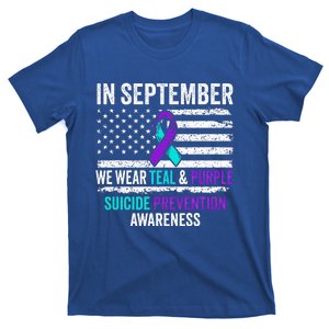 In September Wear Teal Purple Suicide Prevention Awareness T-Shirt