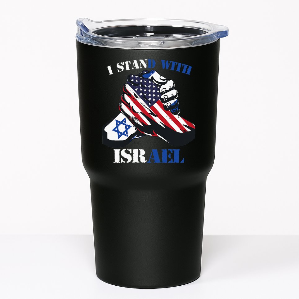 I Stand With Israel Support Israel Love Israeli Brotherhood Tumbler