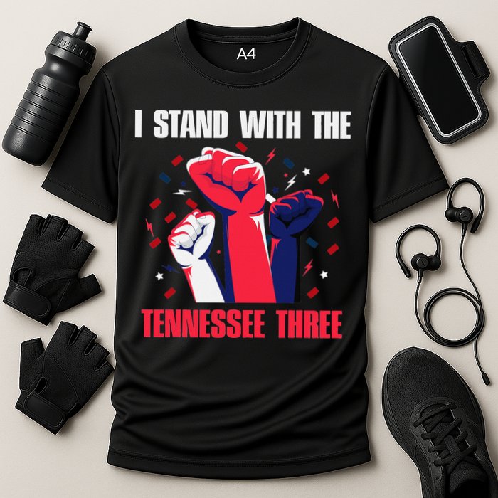 I Stand With the Tennessee Three Tennessee Home State Fan Cooling Performance Crew T-Shirt
