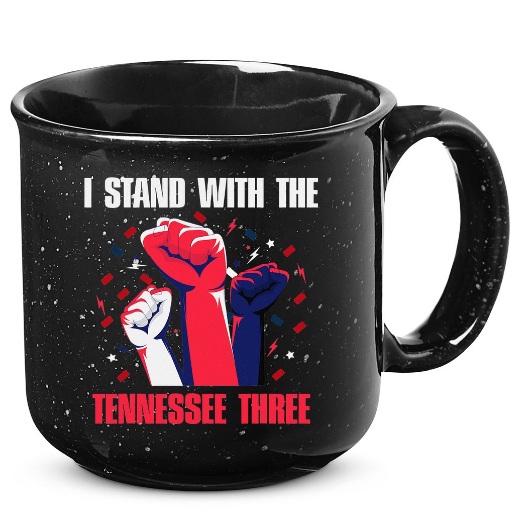 I Stand With the Tennessee Three Tennessee Home State Fan 15oz Campfire Ceramic Mug