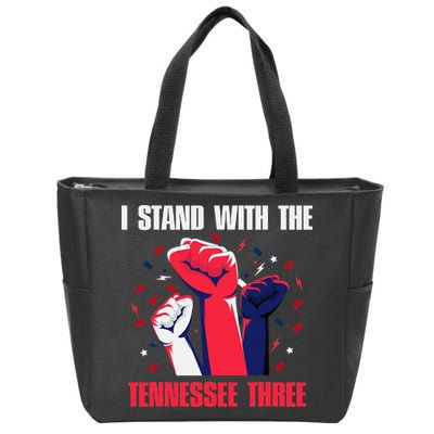 I Stand With the Tennessee Three Tennessee Home State Fan Zip Tote Bag