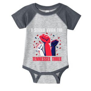 I Stand With the Tennessee Three Tennessee Home State Fan Infant Baby Jersey Bodysuit