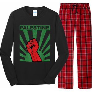 I Stand With Palestine For Their Freedom Free Palestine Long Sleeve Pajama Set