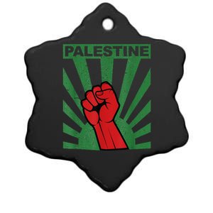 I Stand With Palestine For Their Freedom Free Palestine Ceramic Star Ornament