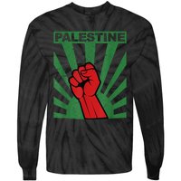 I Stand With Palestine For Their Freedom Free Palestine Tie-Dye Long Sleeve Shirt