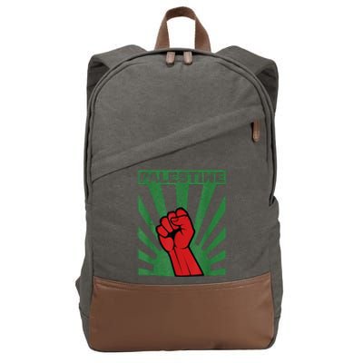 I Stand With Palestine For Their Freedom Free Palestine Cotton Canvas Backpack