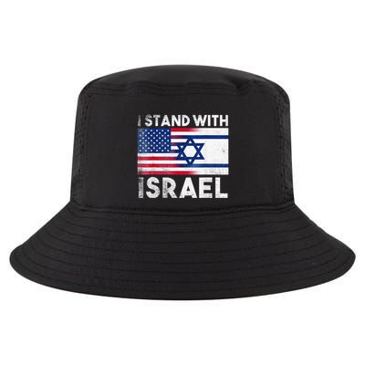 I Stand With Israel Pray For Israel US and Israel Flag Cool Comfort Performance Bucket Hat