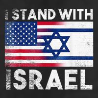 I Stand With Israel Pray For Israel US and Israel Flag Cool Comfort Performance Bucket Hat