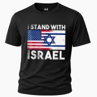 I Stand With Israel Pray For Israel US and Israel Flag Cooling Performance Crew T-Shirt