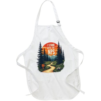 I Stand With The NPS National Park Full-Length Apron With Pockets