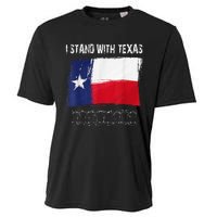 I Stand With Texas Flag Usa State Of Texas Cooling Performance Crew T-Shirt