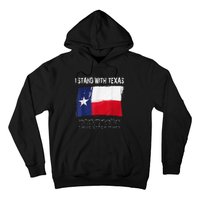 I Stand With Texas Flag Usa State Of Texas Hoodie