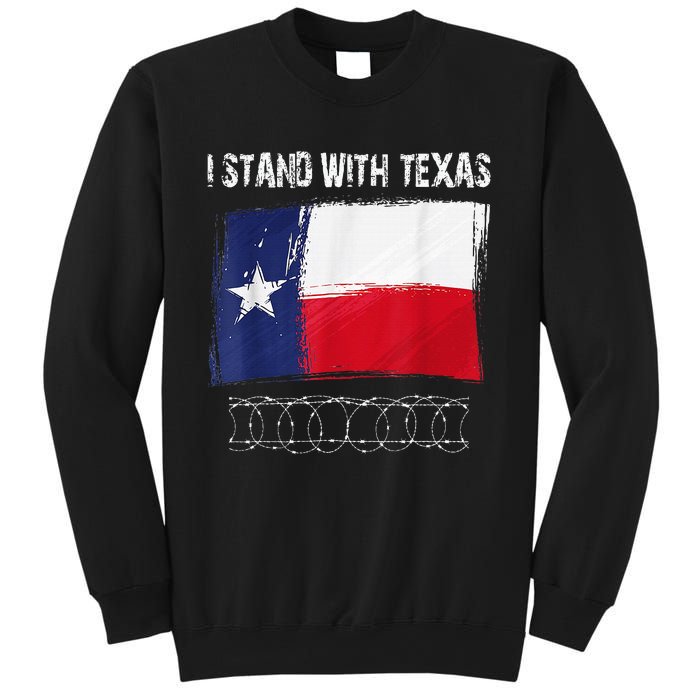 I Stand With Texas Flag Usa State Of Texas Sweatshirt