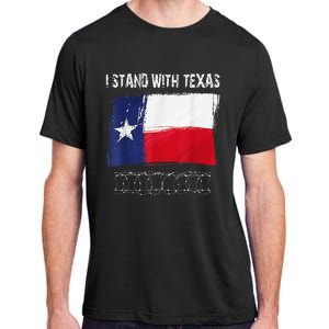 I Stand With Texas Flag Usa State Of Texas Adult ChromaSoft Performance T-Shirt