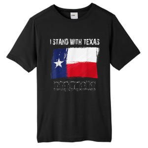 I Stand With Texas Flag Usa State Of Texas Tall Fusion ChromaSoft Performance T-Shirt