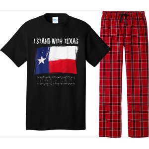 I Stand With Texas Flag Usa State Of Texas Pajama Set