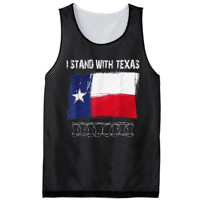 I Stand With Texas Flag Usa State Of Texas Mesh Reversible Basketball Jersey Tank