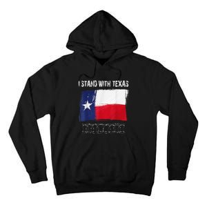 I Stand With Texas Flag Usa State Of Texas Tall Hoodie