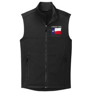 I Stand With Texas Flag Usa State Of Texas Collective Smooth Fleece Vest