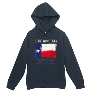 I Stand With Texas Flag Usa State Of Texas Urban Pullover Hoodie