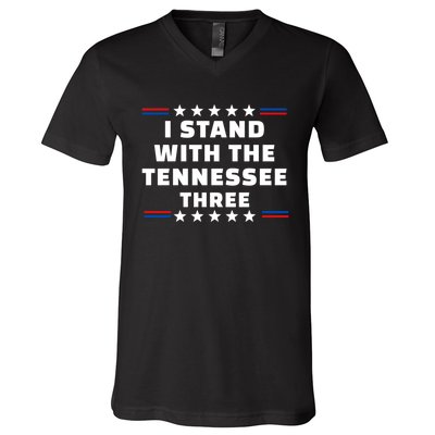 I Stand With The Tennessee Three Novelty & More Clothing V-Neck T-Shirt