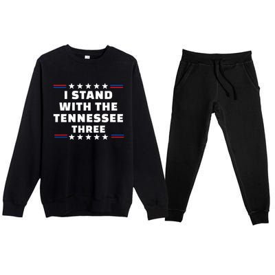 I Stand With The Tennessee Three Novelty & More Clothing Premium Crewneck Sweatsuit Set