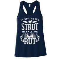 In Spring We Strut In Fall We Rut Turkey & Deer Hunters Womens Tank Top