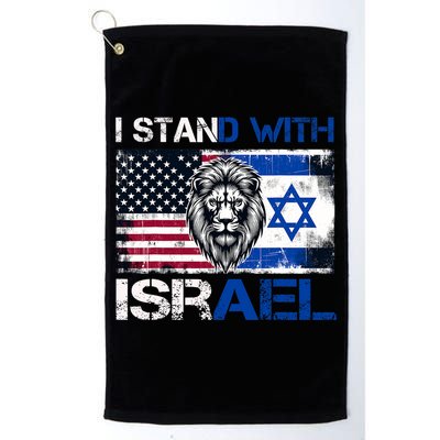 I Stand With Israel US Support Lion Love Israeli Brotherhood Golf Towel