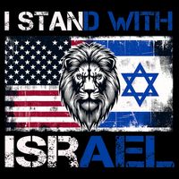 I Stand With Israel US Support Lion Love Israeli Brotherhood Women's Crop Top Tee